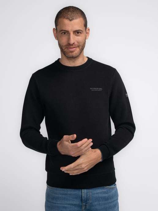 Petrol Industries - Heren Effen Sweater Canning - Zwart - Image 3