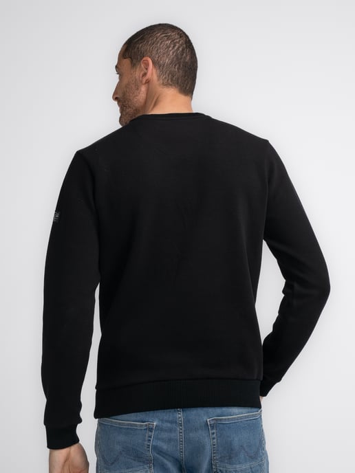 Petrol Industries - Heren Effen Sweater Canning - Zwart - Image 4