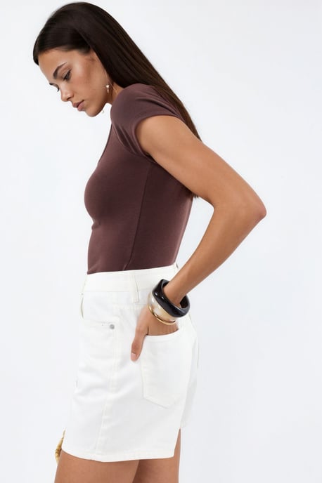 V-hals Korte Mouwen Drape Blouse - Image 2
