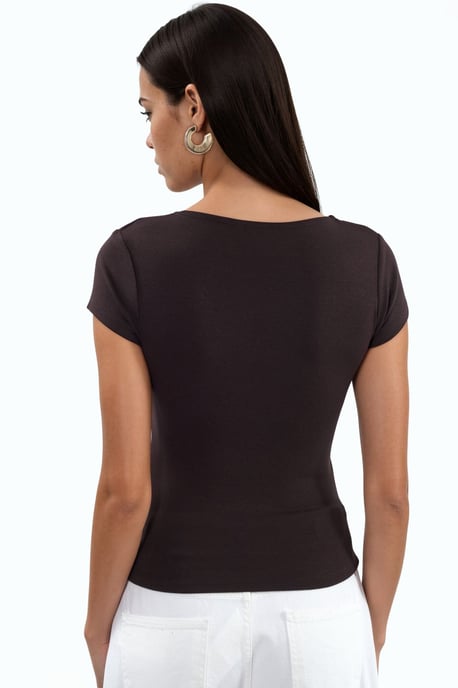 V-hals Modal Katoenmix Blouse - Image 2