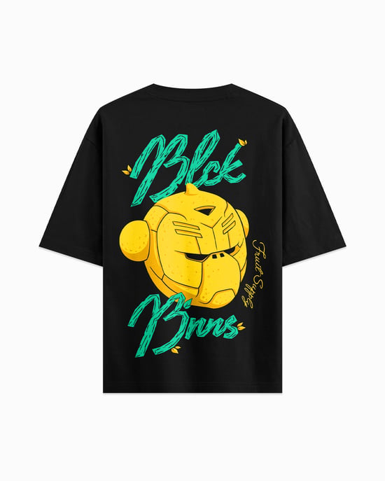 Black Bananas Kinderen Lemon Juice T-shirt, Zwart - Image 1