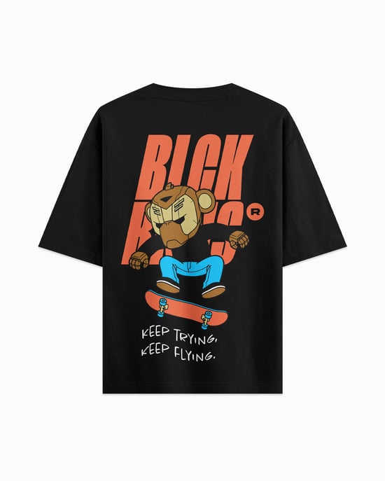 Black Bananas Kinderen Keep Flying T-shirt, Zwart - Image 1