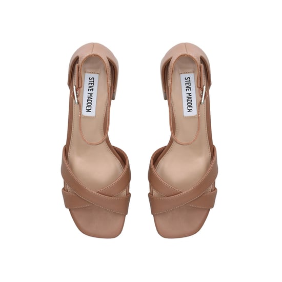 Leather Fergie Tan Sandals - Image 2