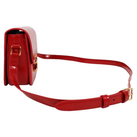 Celine Classique Triomphe-väska i röd läder - Image 2
