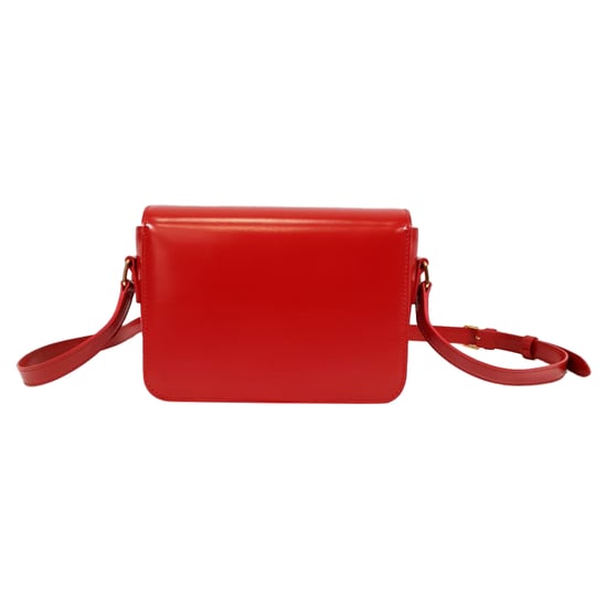 Celine Classique Triomphe-väska i röd läder - Image 3