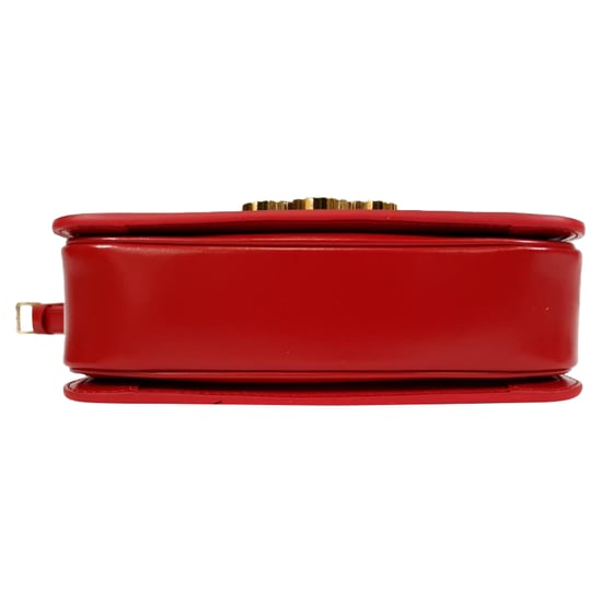 Celine Classique Triomphe-väska i röd läder - Image 5