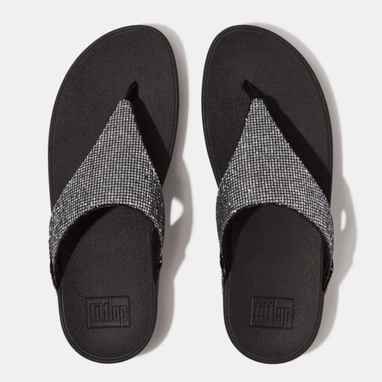 Women's Fit Flop Glitterball Toe Post Sandals in Silver - Image 3