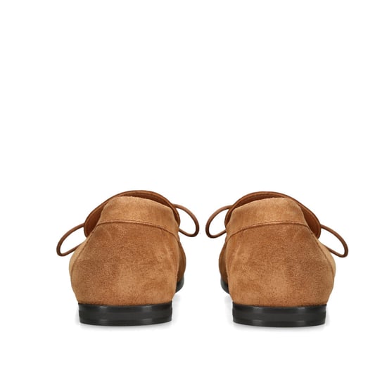 Suede Yaira Tan Suede Loafers - Image 3