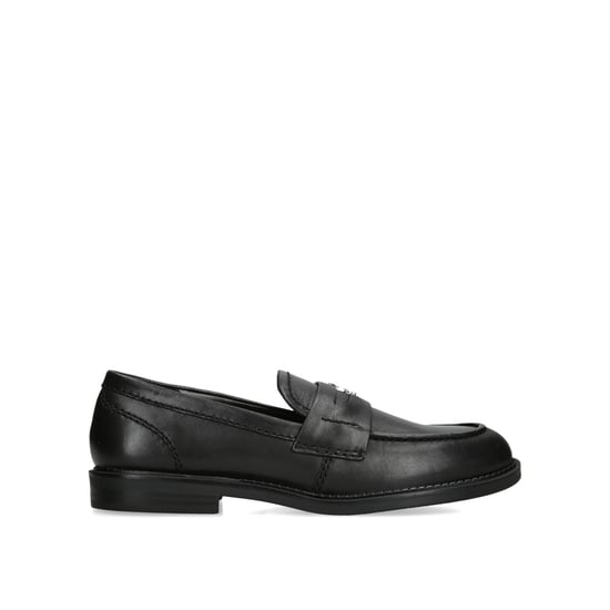 Leather Motor Black Leather Loafers - Image 1