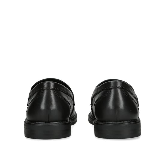Leather Motor Black Leather Loafers - Image 3