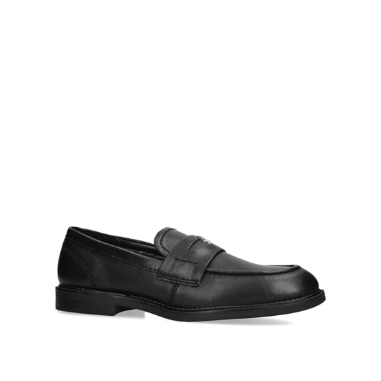 Leather Motor Black Leather Loafers - Image 4