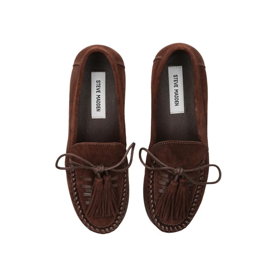 Suede Yaira Brown Suede Loafers - Image 2
