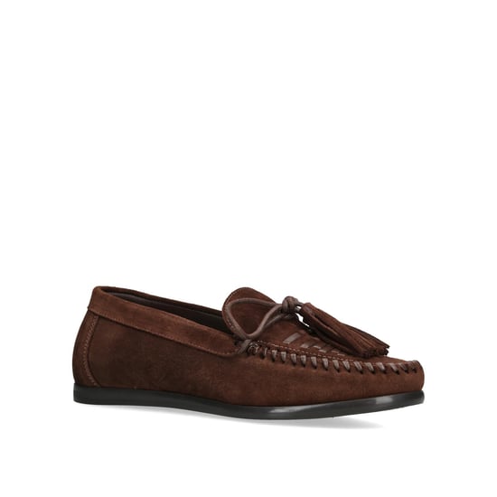 Suede Yaira Brown Suede Loafers - Image 4