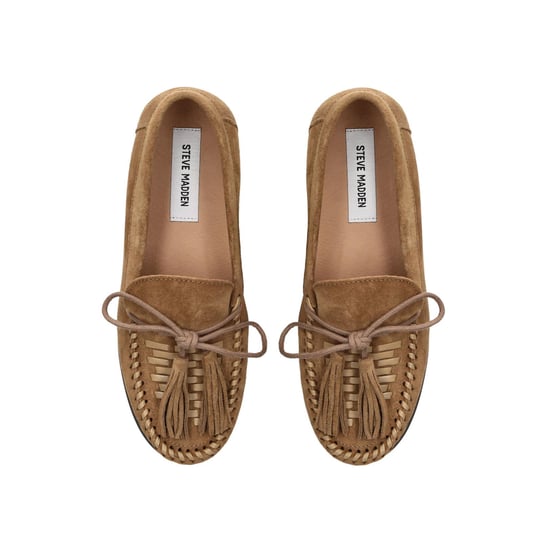 Suede Yaira Taupe Suede Loafers - Image 2