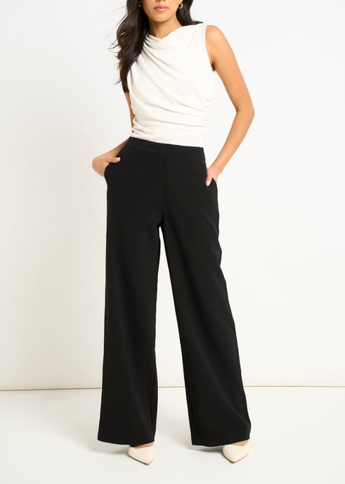 Zwarte Broek Met Wijde Pijpen - Image 2