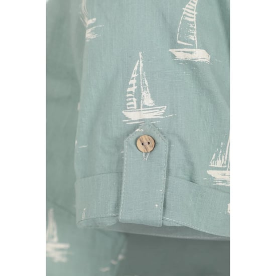 Mountain Warehouse Dames Kokosnoot Zeilboot Korte Mouwen Shirt (Khaki Groen) - Image 4