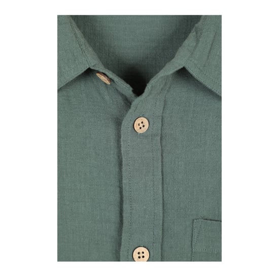 Mountain Warehouse Heren Palm Textuur Korte Mouwen Shirt (Groen) - Image 4