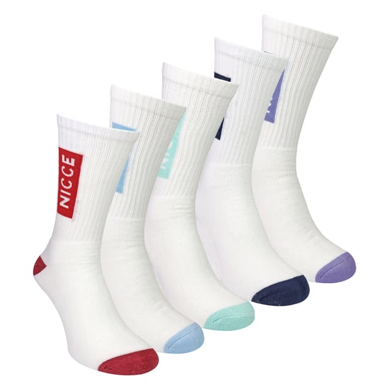 5 Pack Mens Sports Crew Socks Cotton Rich Breathable Cushioned Socks - Image 3