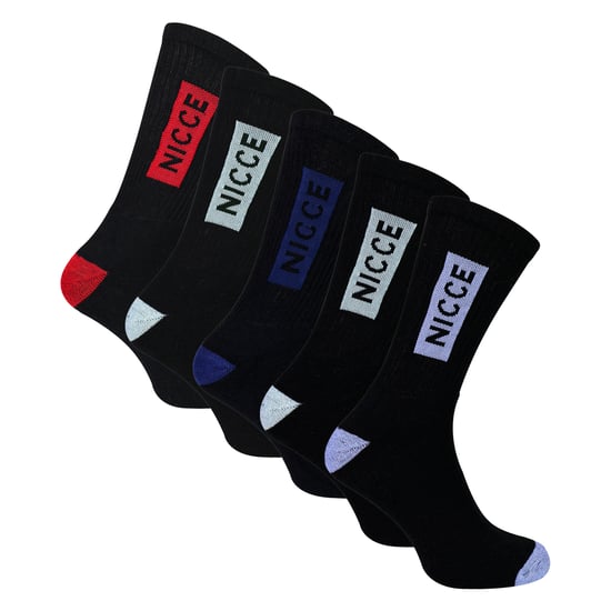 5-Pack Mannensport Kousen Crew Sokken Katoen Rijk Ademend Gevoerde Sokken - Image 1