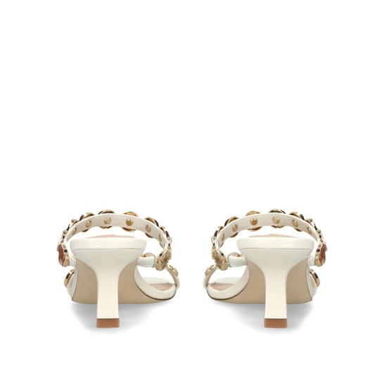 Leather Annika White Sandals - Image 3
