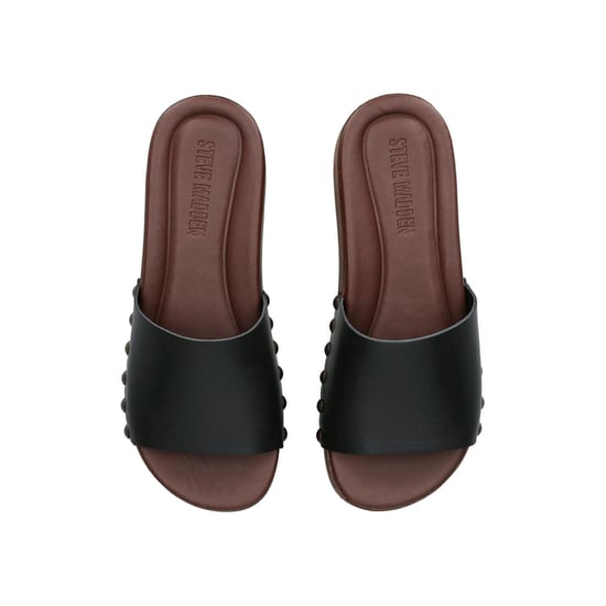 Leather Conga Black Sandals - Image 2