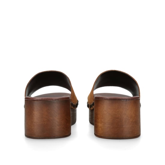 Suede Conga Tan Sandals - Image 3