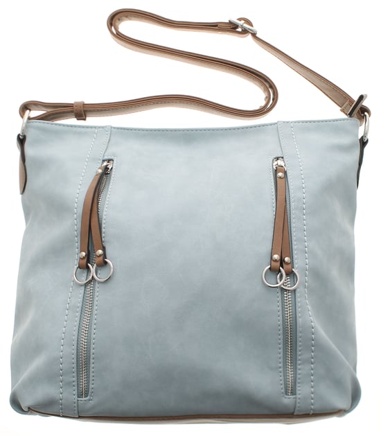 Womens Crossbody Fashion Bag Lovely Zip Fastening sky blue - Image 1