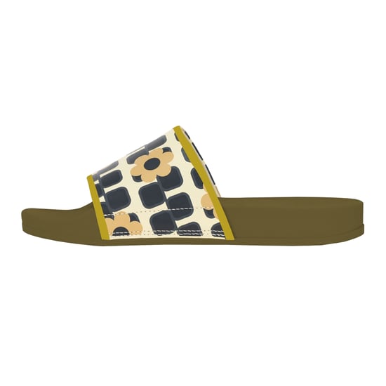 Regatta Womens/Ladies Orla Kiely Giant Square Flower Sliders (Monochrome) - Image 3