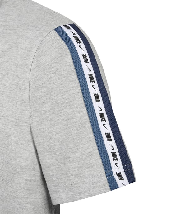 Men’s Nike Repeat Tape Short Sleeve T-Shirt Grey - Image 2