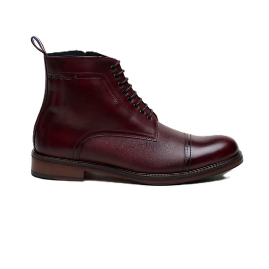 Ben Sherman Harrington Brush Off Leder Herenschoenen Bordeaux - Image 2