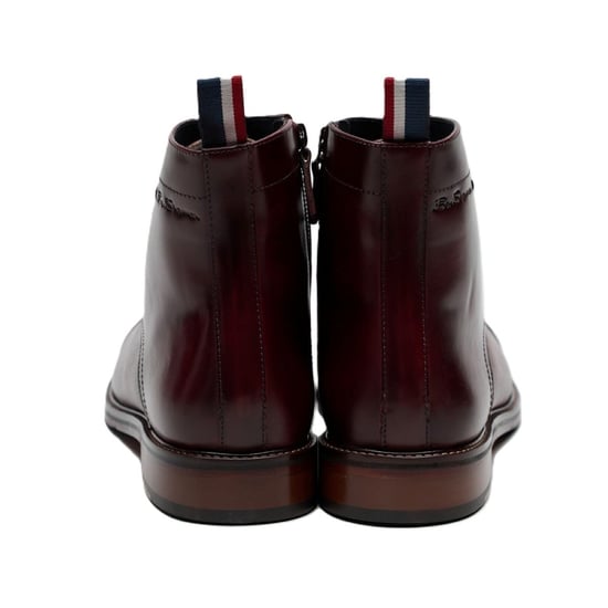 Ben Sherman Harrington Brush Off Leder Herenschoenen Bordeaux - Image 4