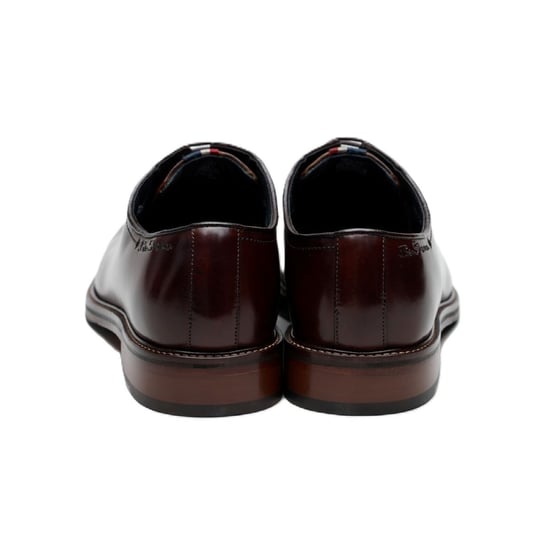 Ben Sherman Hoxton Brush Off Leather Men's Brown Lace-Up Shoes - Image 4