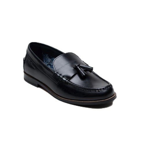 Ben Sherman Sid Brush Off Leren Zwarte Tassel Instappers voor Mannen - Image 2