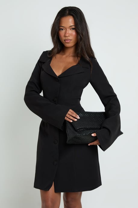 Tall Bardot Fitted Blazer Dress - Image 3