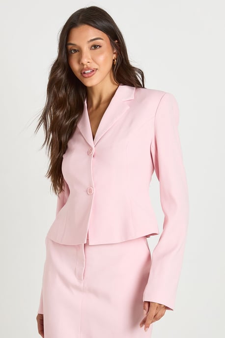 Cropped Fitted Blazer - Image 1