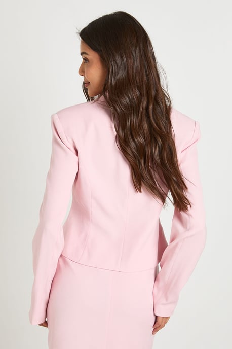 Cropped Fitted Blazer - Image 2