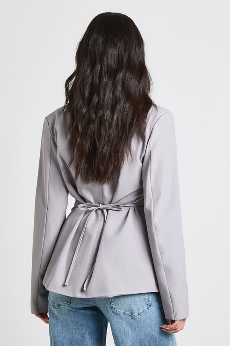 Tie Back Cinched Waist Blazer - Image 2