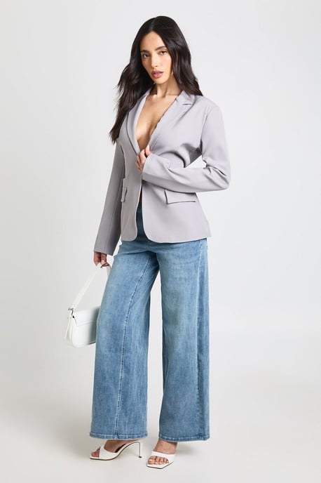 Tie Back Cinched Waist Blazer - Image 3