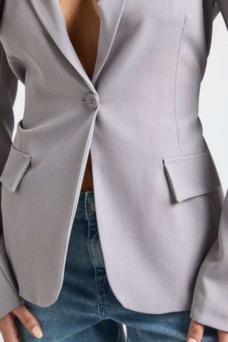 Tie Back Cinched Waist Blazer - Image 4