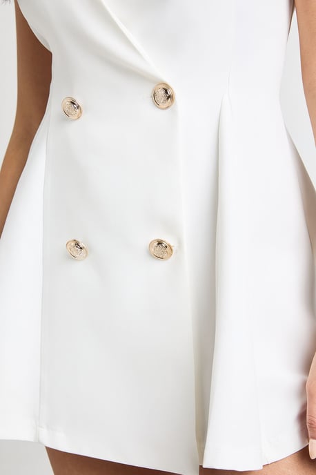 Fit & Flare Tailored Blazer Dress - Image 4