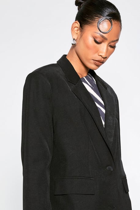 Single Breasted Oversized Blazer - Image 4