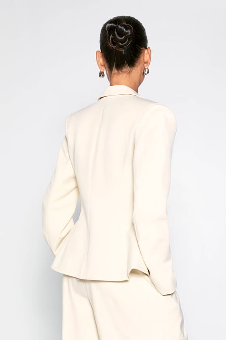 Cinched Waist Peplum Blazer - Image 2