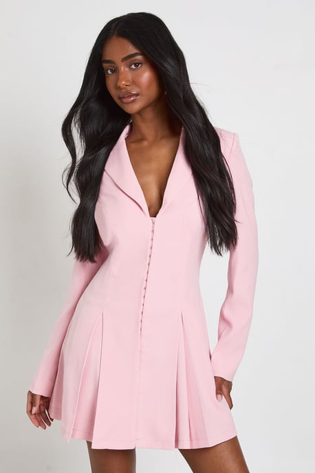 Hook & Eye Tailored Cinched Waist Blazer Dress - Image 3
