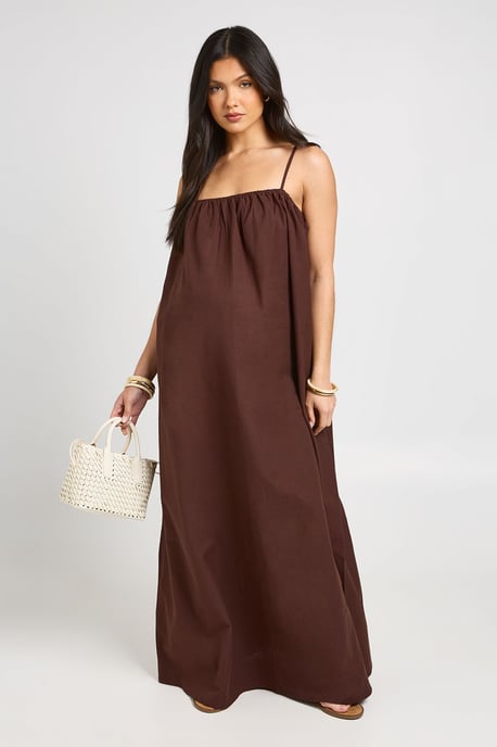 Maternity Volume Pocket Maxi Dress - Image 3