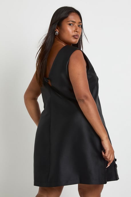 Plus Flower Diamante Hem Shift Dress - Image 2
