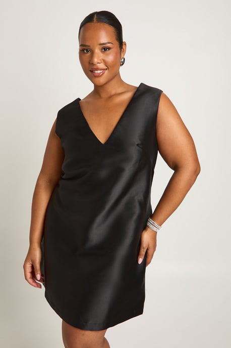 Plus Plunge Align Bow Back Dress - Image 1