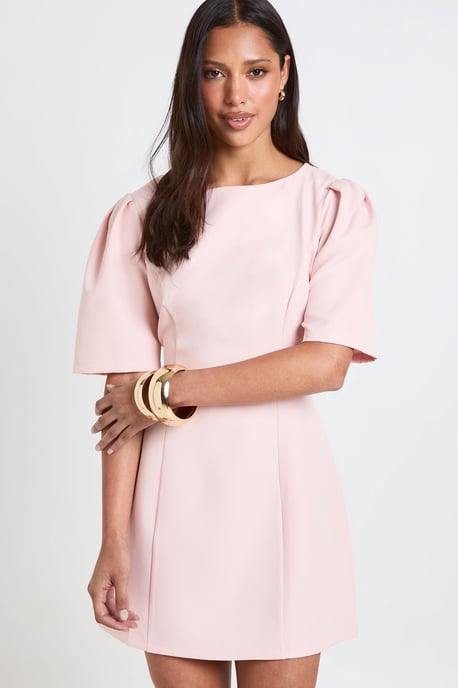 Structured Seam Detail Mini Dress - Image 3
