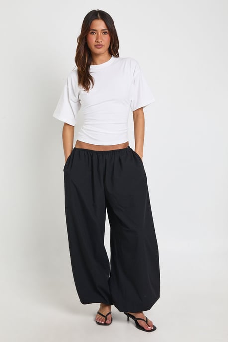 Short Sleeve Cinched Waist T-shirt - Image 2