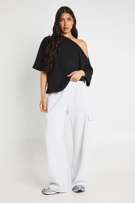 Tall Off The Shoulder Oversized T-Shirt - Image 3