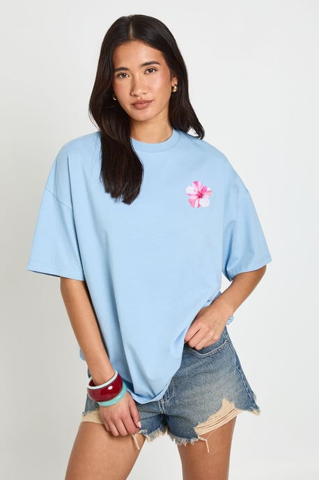 Venice Beach California Front and Back Printed T-Shirt - Image 1